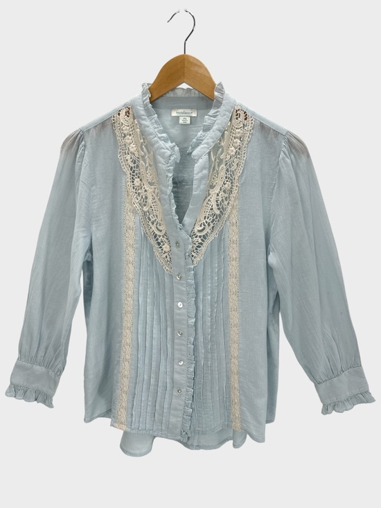 Sundance Tops - Sundance Cecilia Lace Pintuck Ruffle Blouse Prairie Cottage Romantic Heirloom PS